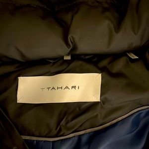 T TAHARI Down filled 3/4 length coat